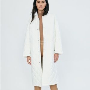 Aritzia Wilfred Long Pavant quilted coat